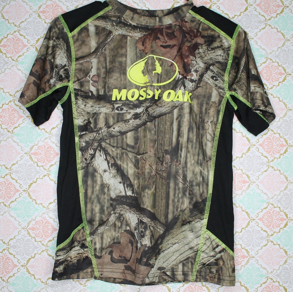 Mossy Oak Mesh Breathable Crop Tee